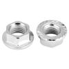 10PCS Fine Thread Hex Hexagonal Nut Flange Nuts Fastener with Pad Hex Flange Nut