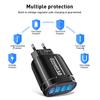 4 Ports USB Charger Quick Charge 3.0 48W Phone Adapter For iPhone Xiaomi EU/KR/AU Plug Portable Wall Mobile Fast Charger