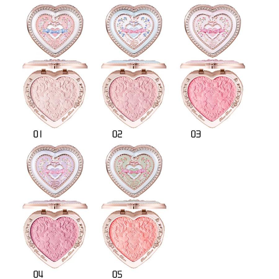 Flowerknows Garden Collection Lip Cream Blush Air Cushion CC Cream Liquid Foundation Eye Shadows Palette Makeup Set 10pcs