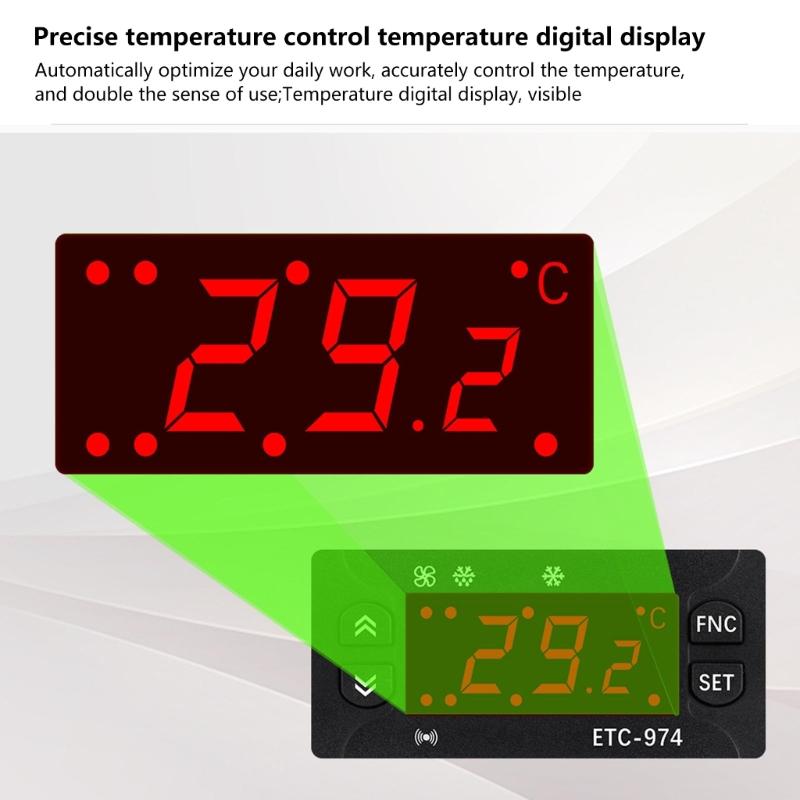 Temperature Controllers LED Digital Thermostat for Incubators Temperature Controllers Thermoregulator Relays