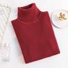 Women Bottom Sweater Turtleneck Long Sleeve Slim Fit Knitting Tops