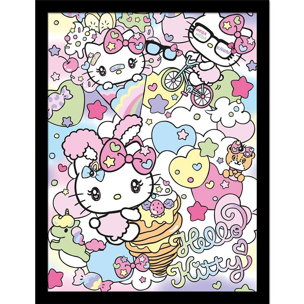 Hello Kitty Harajuko Framed Poster