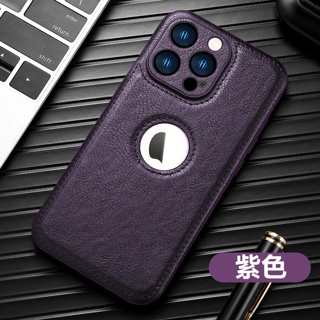 iPhone 15 Pro Läderfodral med Romax-design, Fullt skydd för iPhone 14 och 11.