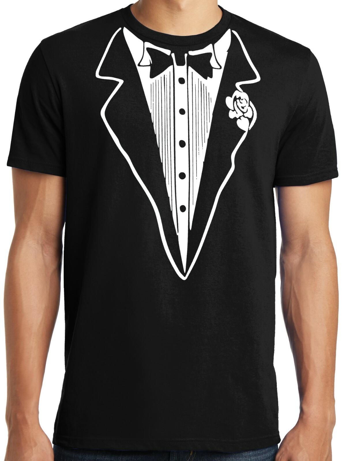 PubliciTeeZ Big and Tall King Size Funny Tuxedo T-Shirt S