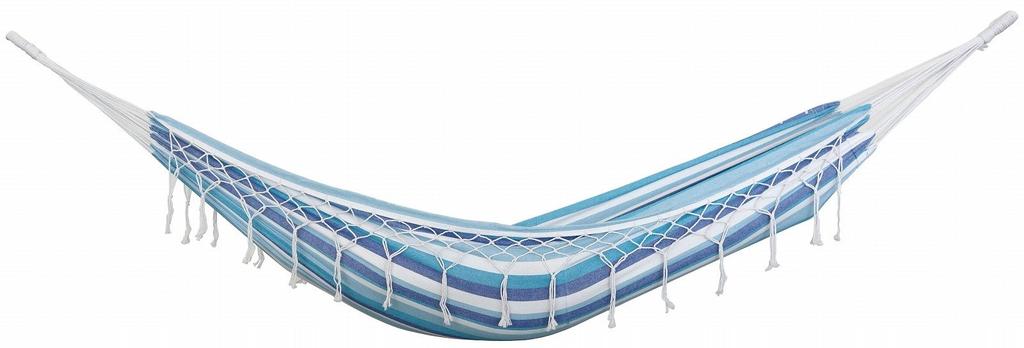 Captain Stag Camping Glamping Holiday Length 2720mm x Depth 950mm Width 2000mm x Depth Hammock, Cotton, Blue, UD-2006, (Body Only 950mm)