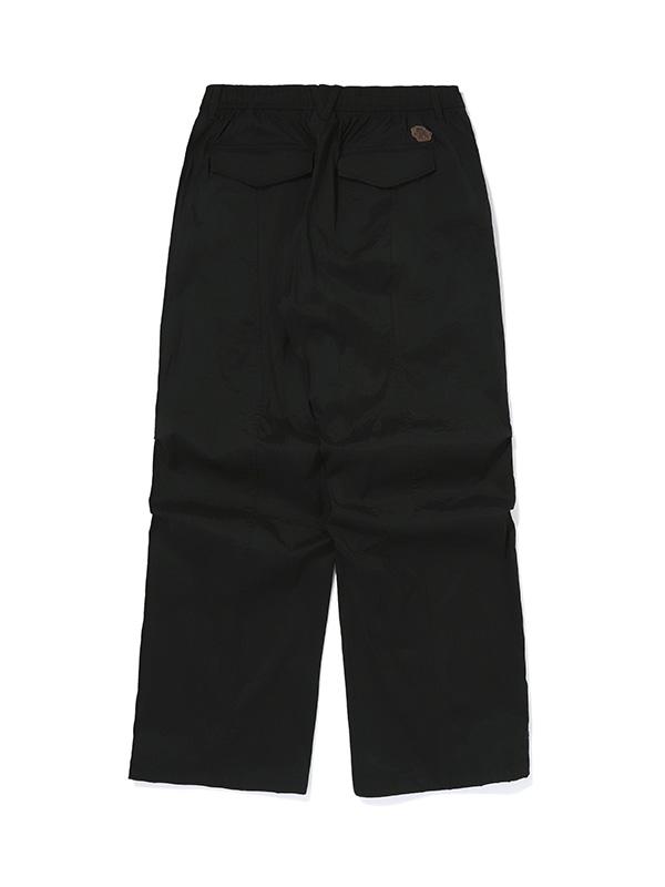 BBC EARTH Double Rivet Parachute Pants_Black