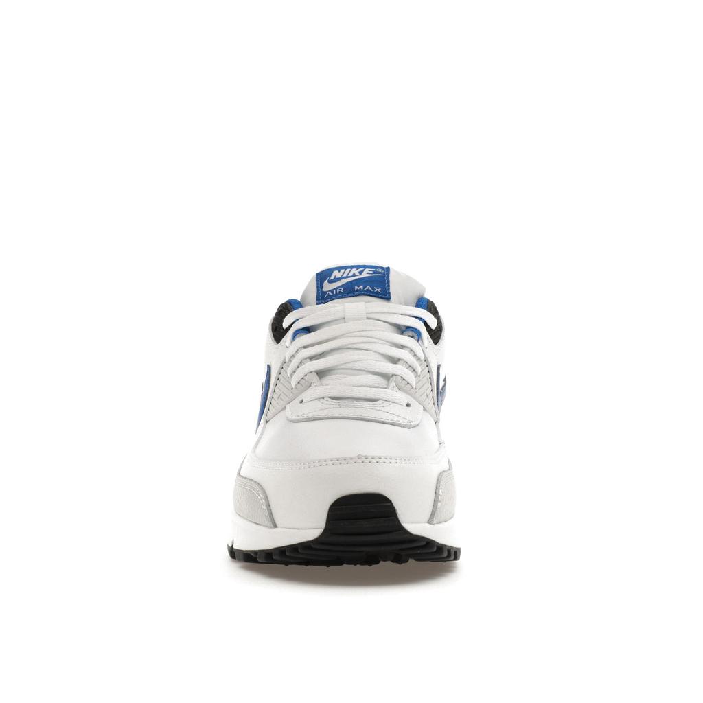 Nike Air Max 90 Leder Weiß Game Royal Herren Sneaker Photon-Dust Schwarz FN6843-100