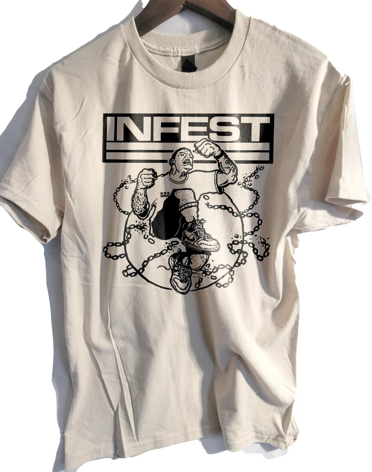 Infest band t T-Shirt punk hardcore S