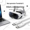USB4/Thunderbolt 5 Dual Type-C Cable, 80Gbps Bi-directional, PD240W Fast Charging/Data Cable for Laptop & Phone.