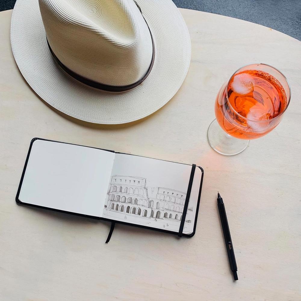 Rhodia Sharp Pencil 0.5mm Hexagonal Aluminum Body Hairline Orange Cf9298