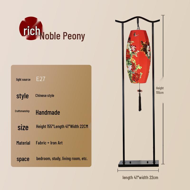 Chinesische Klassische Zen Stehlampe für Wohnzimmer, Arbeitszimmer, Teeraum, Hotel, Villa