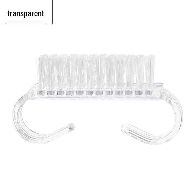 

Прозрачная пластиковая маленькая щеточка для чистки ногтей в форме рога