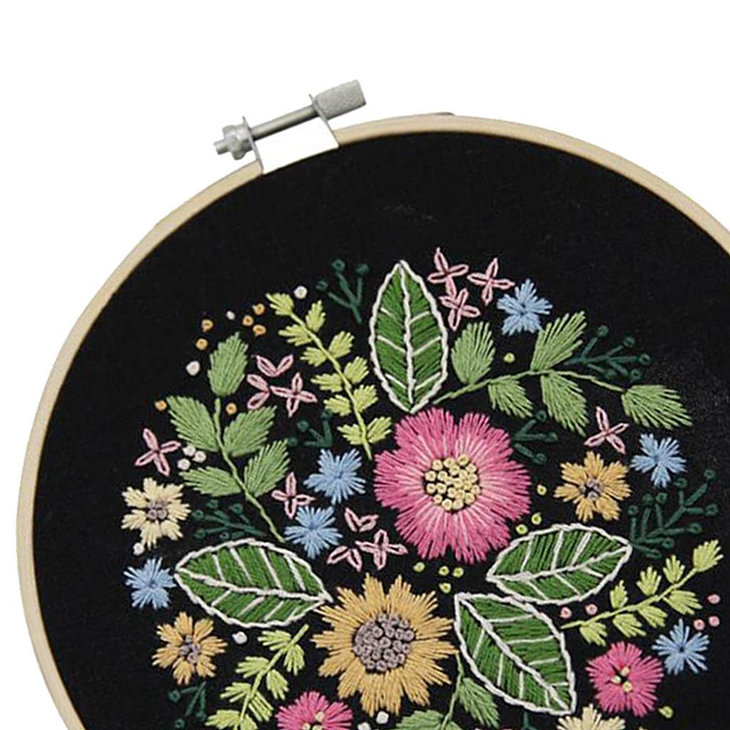 Embroidery Starter Kit Stamped Stitch Drawings Thread Kits