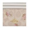New COACH Skinny Id Case Coated Canvas Card Holder Mini Women's Gold & Sand CAR16-IMSAS