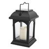 Solar Hanging Lantern LED Light Garden Lamp with Flickering Flameless Candle Rainproof Outdoor Hanging Candle Lantern