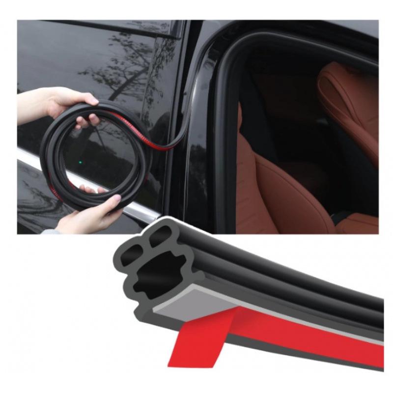 B-Type Double Layer Car Sound Insulation Sealing Strip for Noise Reduction