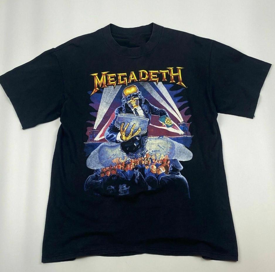 Megadeth Rust In Peace Shirt Kurzarm Schwarz Alle Größen S-2345XL T-Shirt Unisex T-Shirt