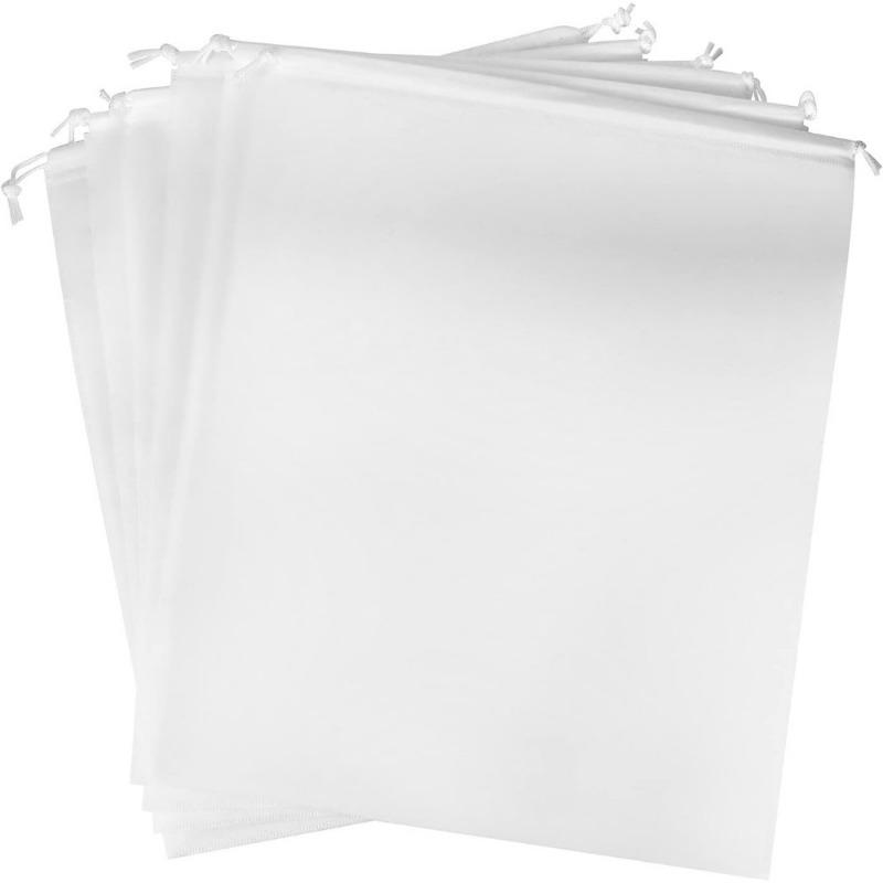 

Чехлы для защиты от пыли на шнурке, 6 шт., дышащий нетканый материал, большой тканевый чехол для хранения, сумка-шнурок для сумок, кошельков, обуви 6pcs