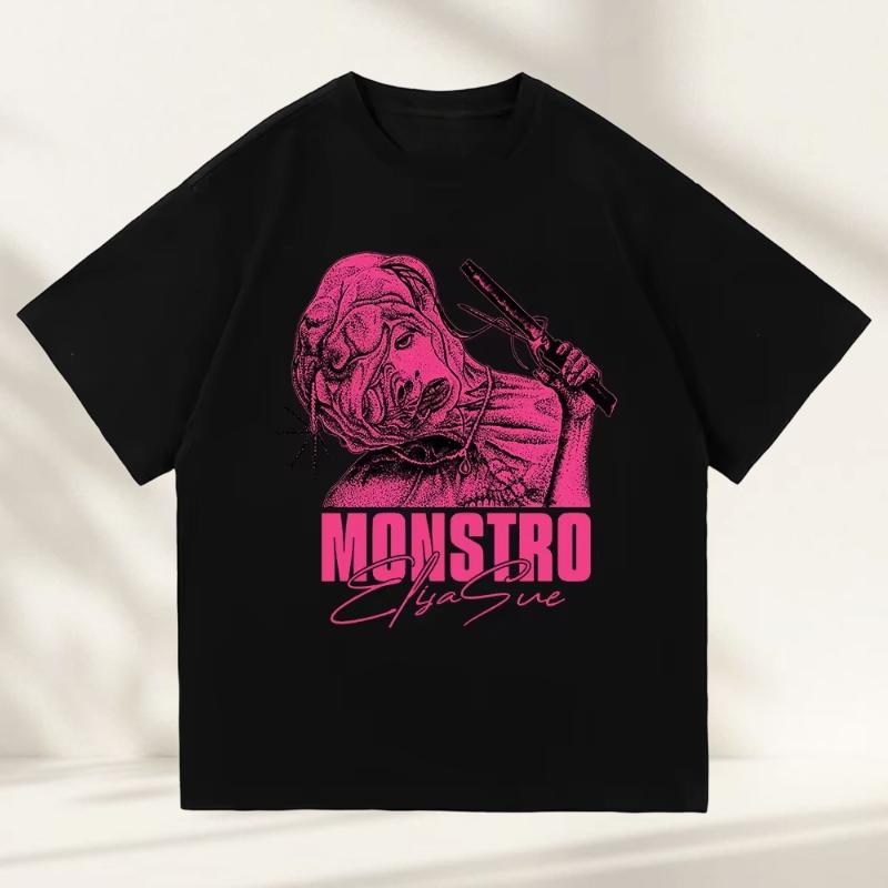 

The Substance 2025 Movie Monstro Elisasue Vintage 90s TShirt Men and Woman Short Sleeve Women FunnyTShirt Unisex Harajuku Tops 4XL