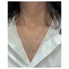 Vivienne Westwood Lee orb Saturn shape pendant brass crystal necklace men and women same style couple model silver 8053195262816