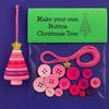 Festival Craft Buttons Santa Snowman Angelic Christmas Tree Decorations Plastic Materials Portable Handmade Projects