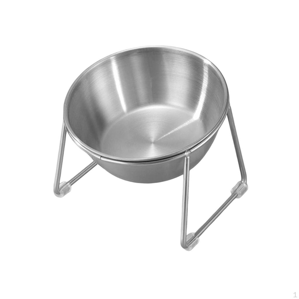 Katzenfutternapf Behälter Erhöhter Haustiernapf Wassernapf für Reise Zimmer Innenbereich