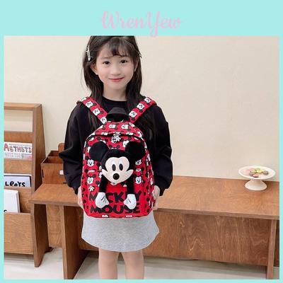 Mickey Maus Buchstabendruck Kinder Cartoon Leinwand Rucksack Für Vorschule Und Täglichen Gebrauch