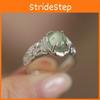 Chic Fashionable Open Adjustable Ring With Distinctive Agate Texture For Women