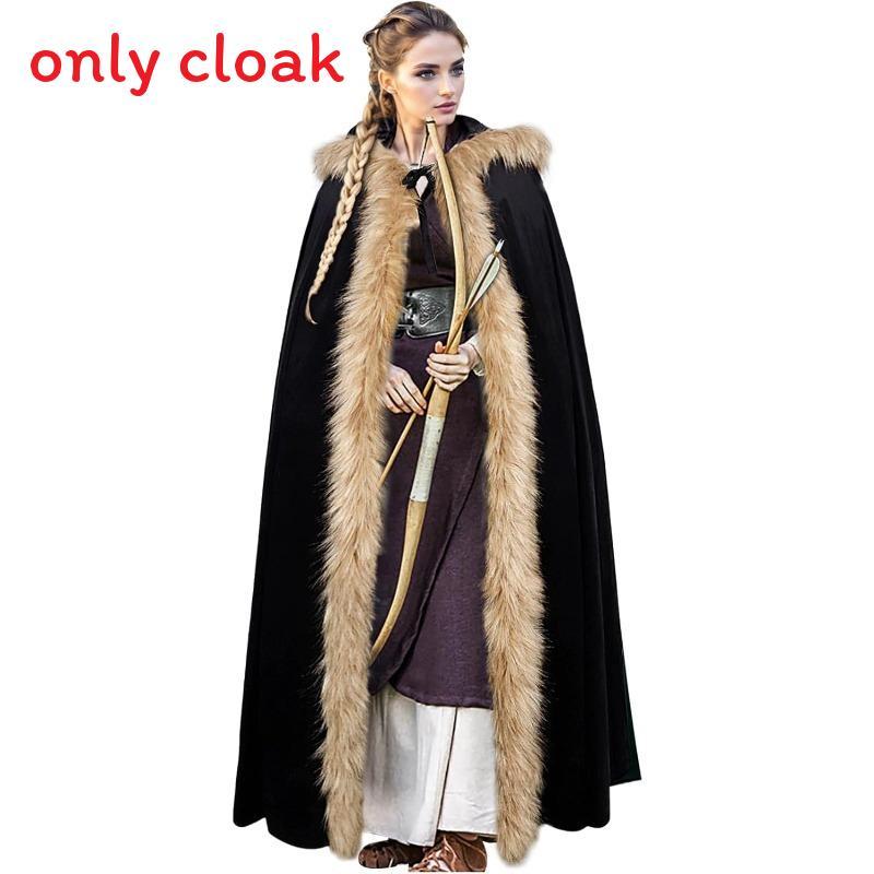 

Ethnic Inspired Shawl With Hood For Stage Performances And Cosplay 1.3M чорний