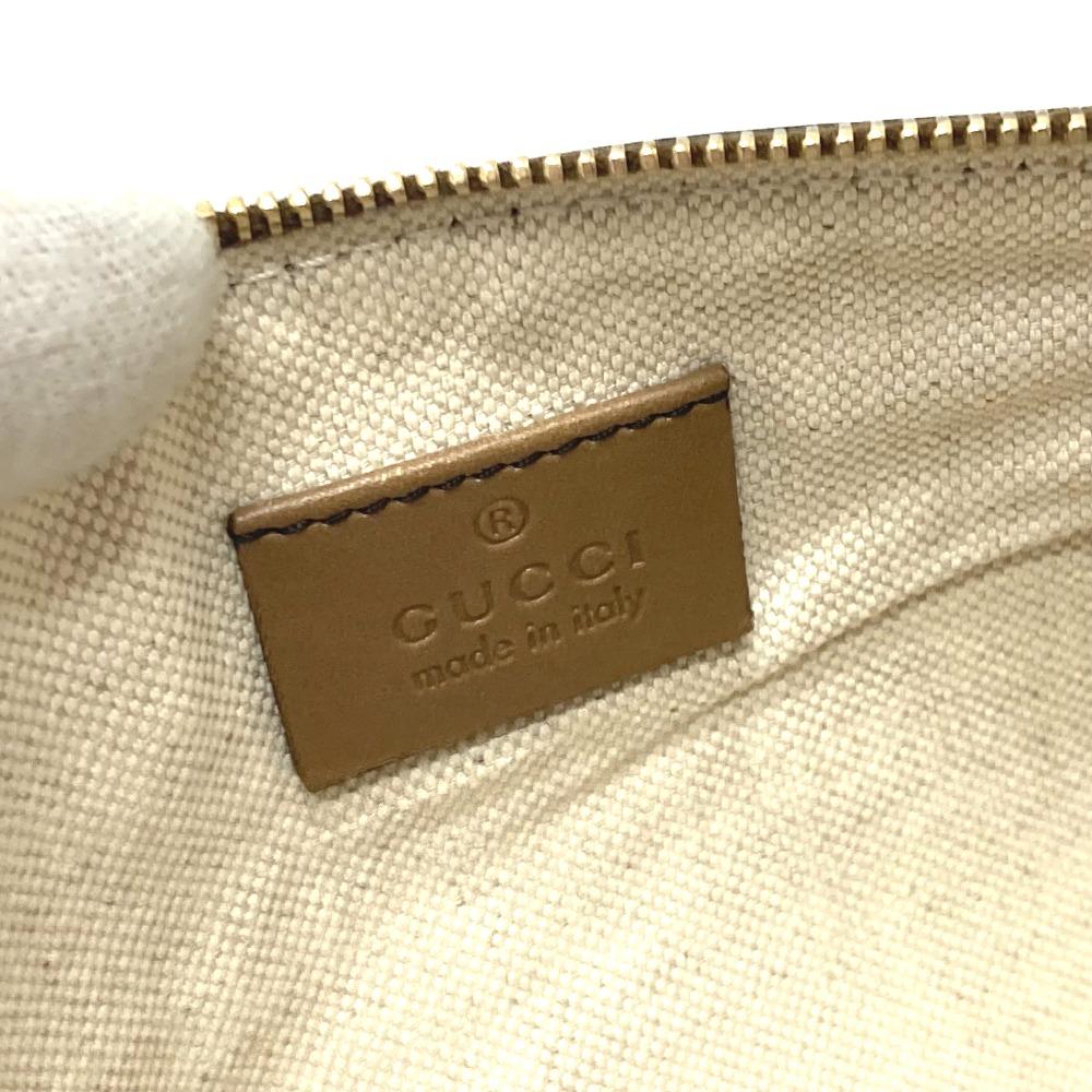 Gucci 247209 GGCanvas Tote Bag with Pouch GGCanvas Beige X Brand/GoldHardware