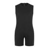 Mens Adaptive Nursing Jumpsuit Rompers Sleeveless Back Zipper Round Neck Short Bottoms Bodysuit