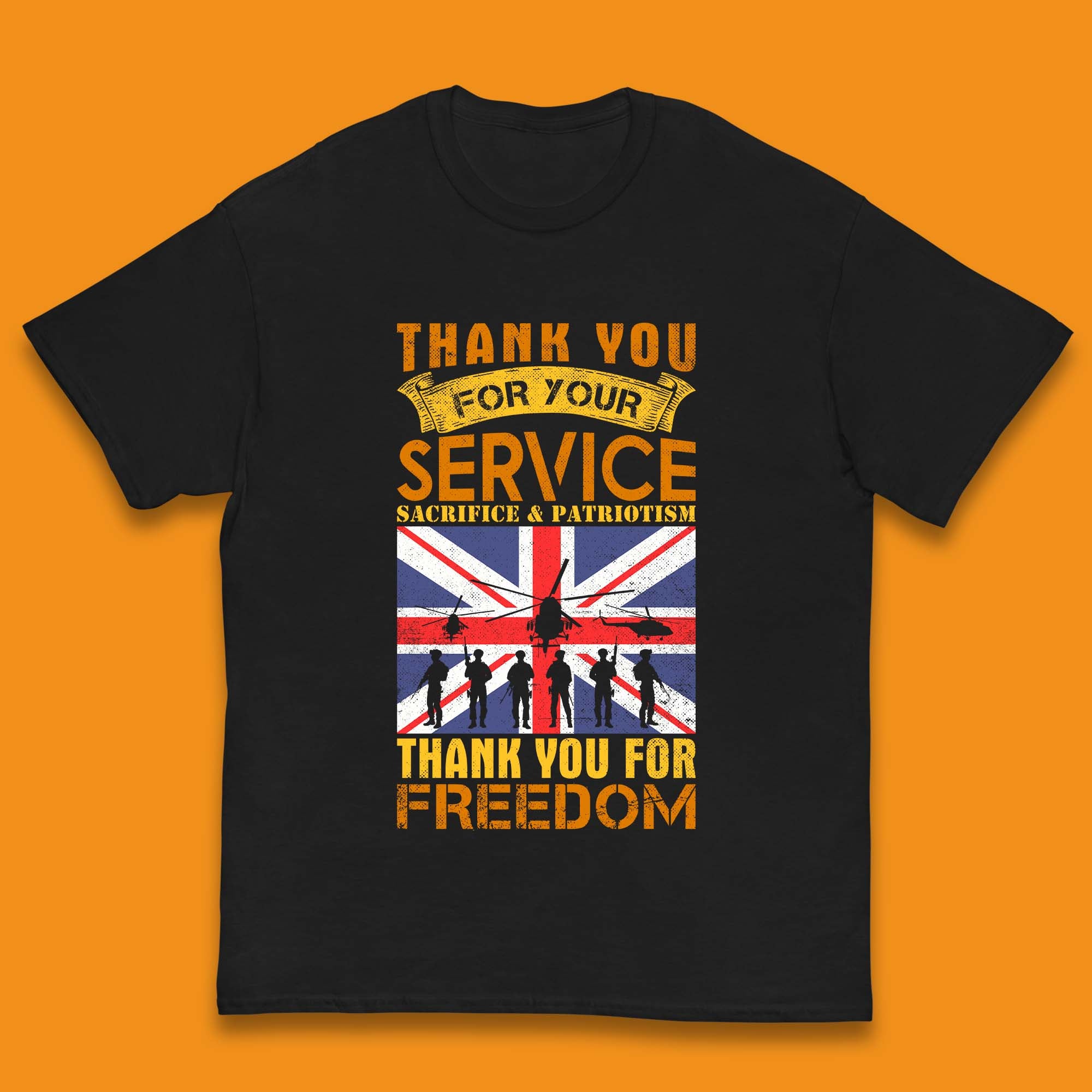 Thank You For Your Service Kids T-Shirt 100