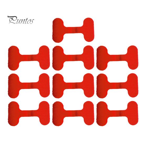 

10 Pcs Write-on Cord Labels Cable Tabs Reusable Cable Organizer Nylon Hook And Loop Cable Labels Electrical Cables Identification Tabs for Home Unwritable червоний