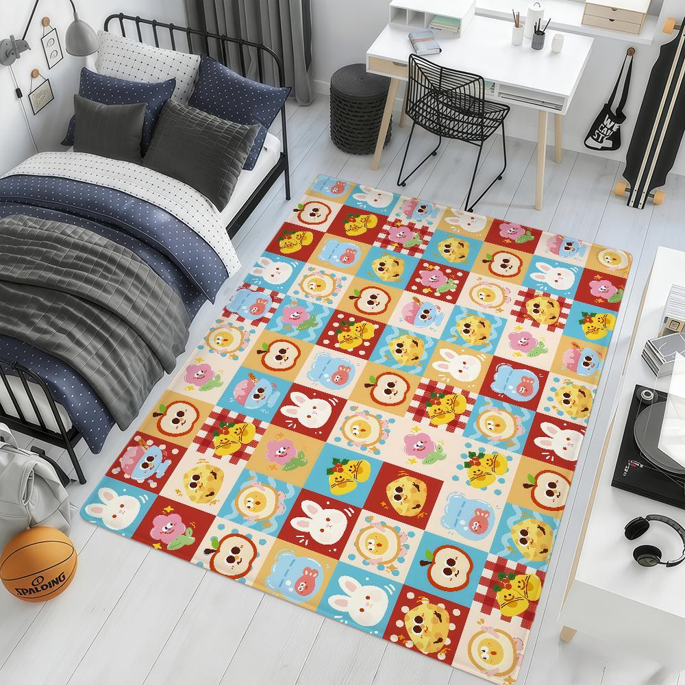 Cute cartoon animal graffiti funny Home Bedside Rug Kitchen Bath Floor Mat Hallway Balcony Carpet Entrance Doormat hogar Decor