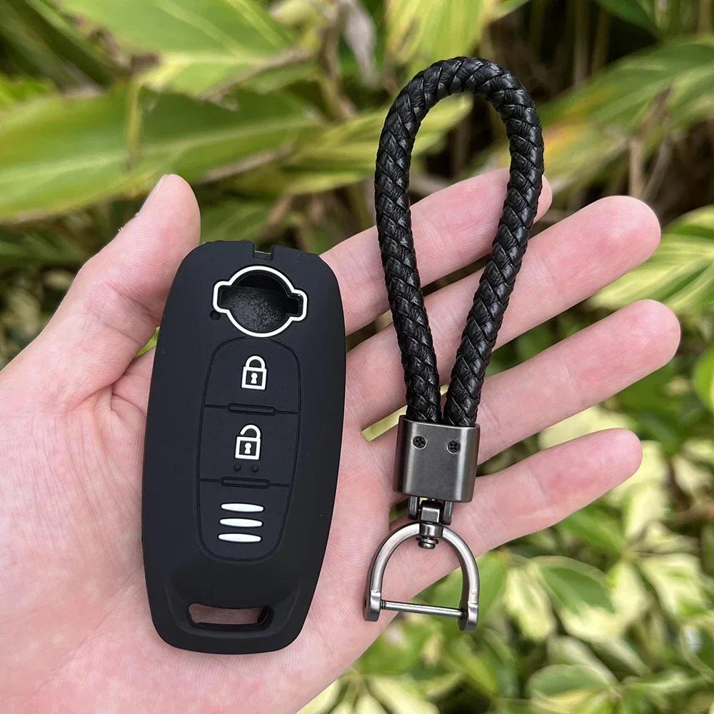 2 3 4 5 Button Silicone Car Key Cover Case for Nissan X-trail T33 Kicks Qashqai J12 Juke Teana Altima Ariya Keychain Accessories