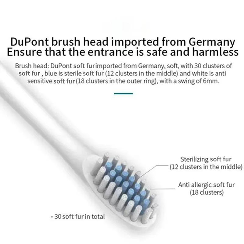 Escova de Dentes Ultrassônica Elétrica Seis Modos de Velocidade Casa Cabelo Macio Carregamento USB Impermeável Limpador de Dentes para Adultos