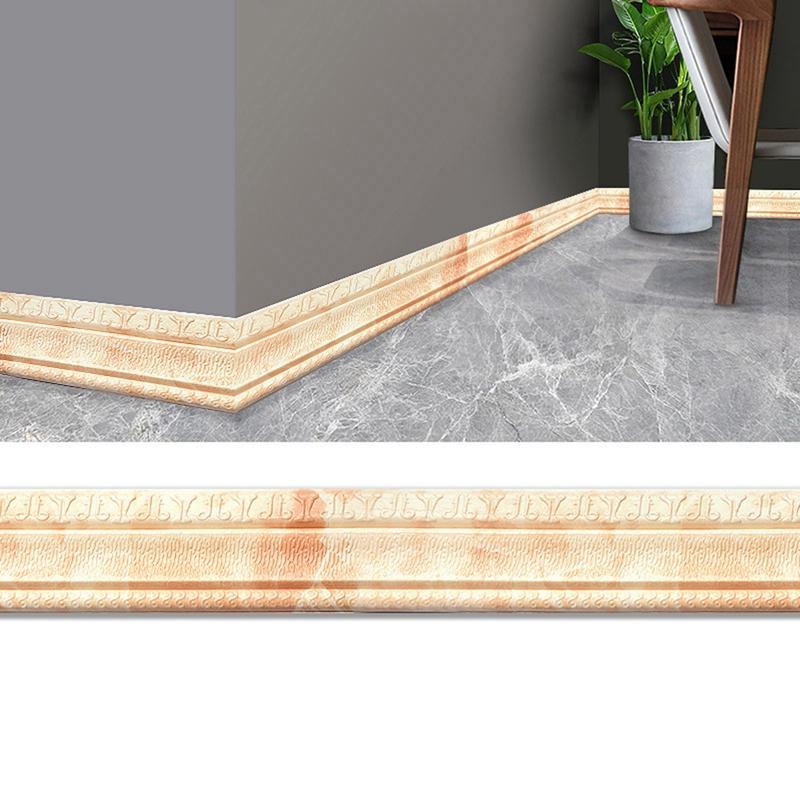 Decorare cu spumă adezivă embosare 3D 2,3 M Multifuncțional Auto-adeziv Decorare perete Linie plinte Decor Decor Autocolant Decor perete