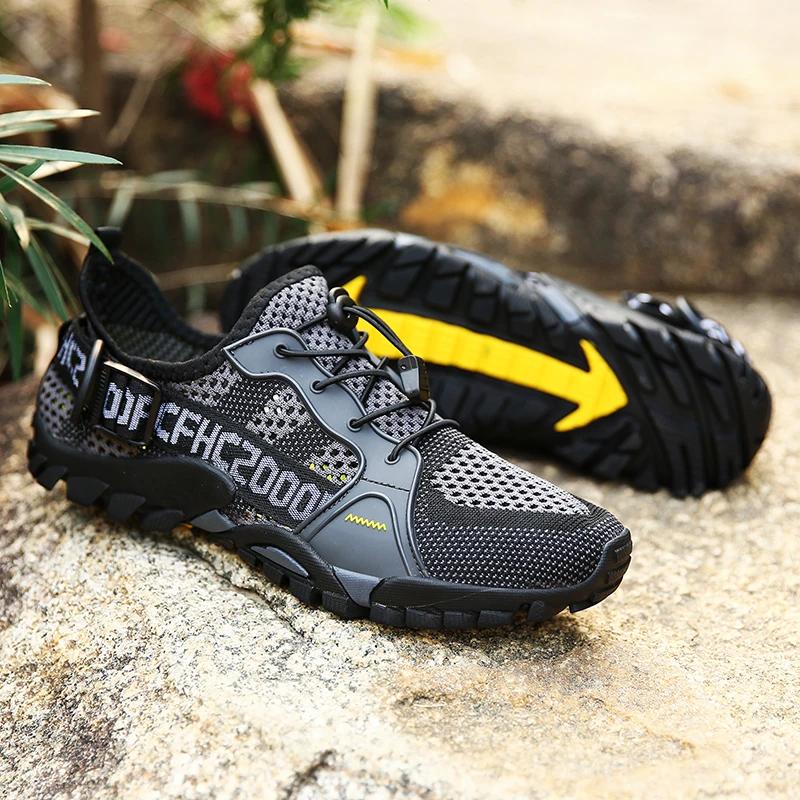 2025 Men Aqua Shoes Outdoor Breathable Beach Shoes Lightweight Speed Interference Water Shoes Women Sports Water Camping Sandals