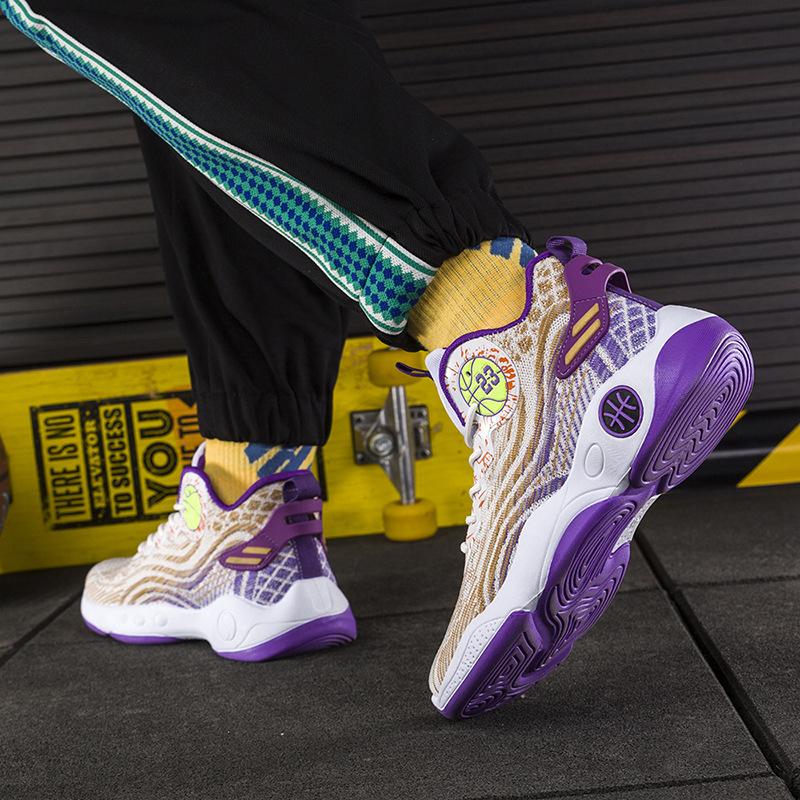 Foreign Trade Men's Shoes Men's Sneakers New Low-top Breathable and Comfortable Student Basketball Shoes Running Shoes Men