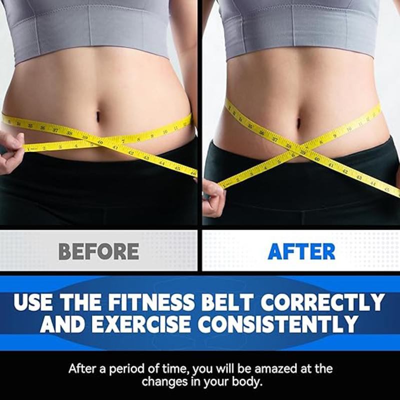 60CM Wireless EMS Muscle Stimulator Abdominal Trainer Belts Waist Trimmer Electric Body Massager Weight Loss For Men Women