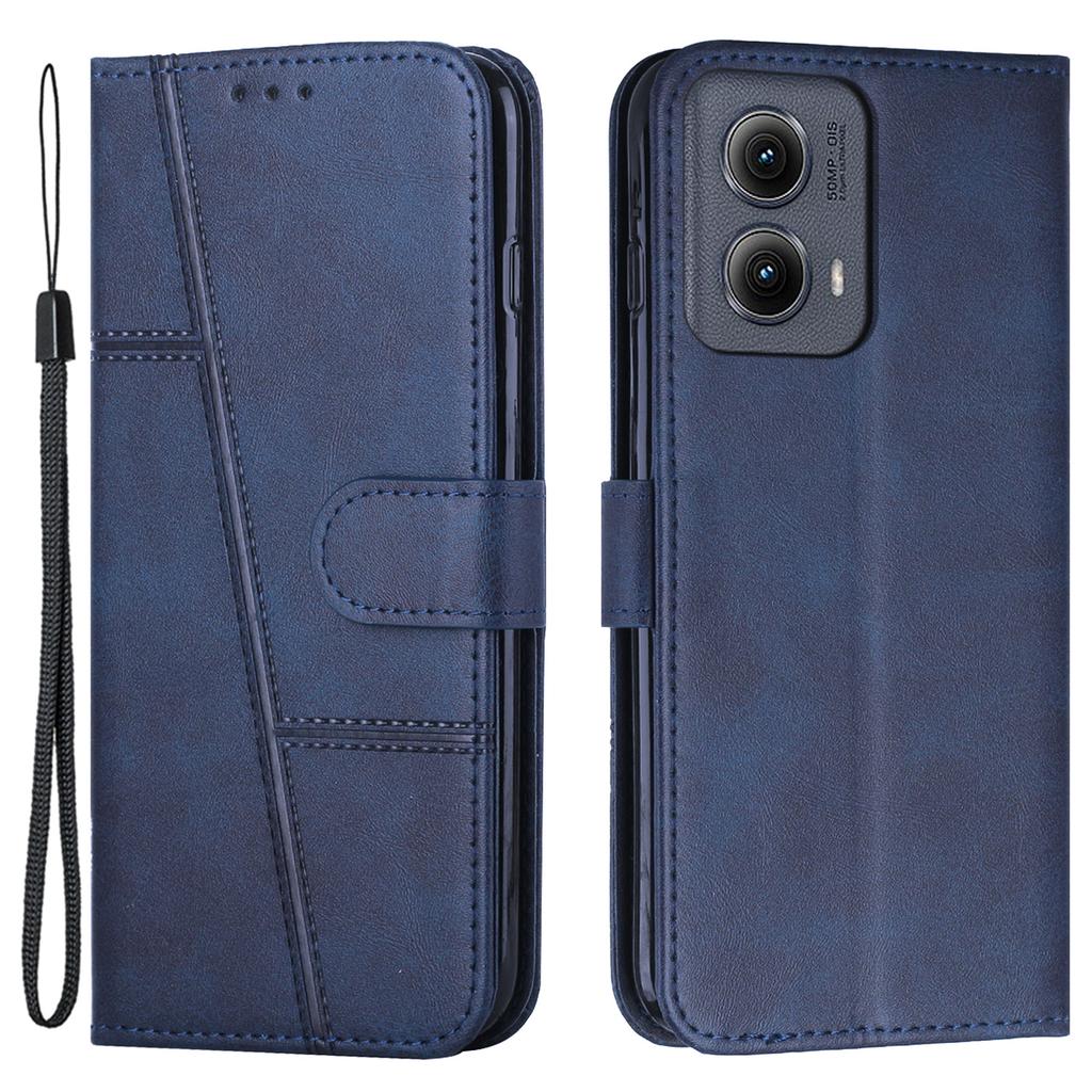 For Motorola Edge (2024) 5G Case Wallet PU Leather Phone Stand Cover
