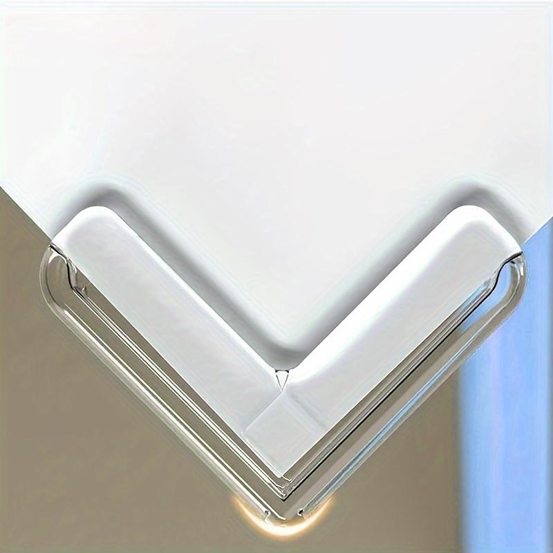 4er-Pack Antikollisions-Eckstreifen, Fenster, Tische, Kantenverkleidung, Sicherheits-Antikollisions-Silikon-Weiche Rechtwinkelaufkleber