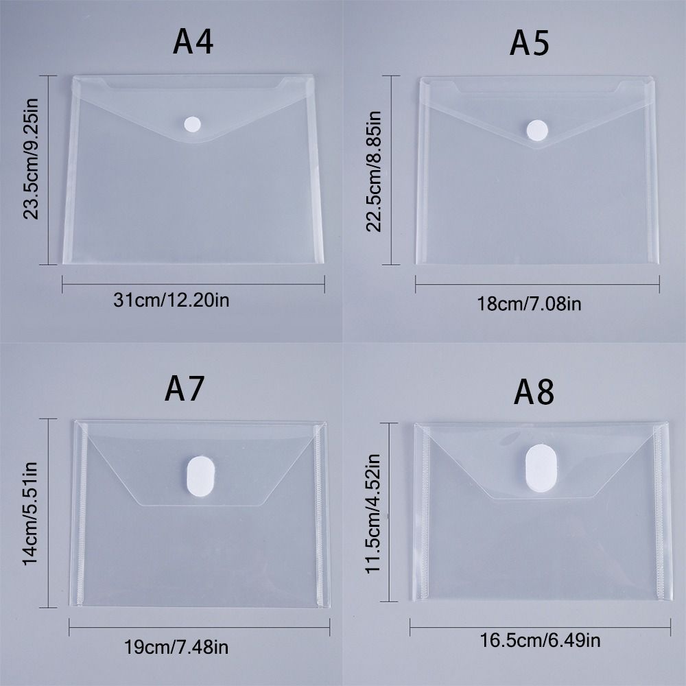 Waterproof File Folder Transparent Filling Organizer High Quality File Bag  School Office
