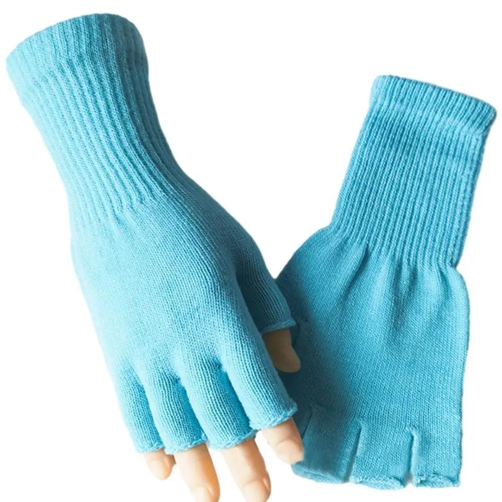 Striped Stripey Unisex One Size Fingerless Gloves Gothic Knitting Fingerless Gloves Winter Warm Elastic Comfortable Gloves