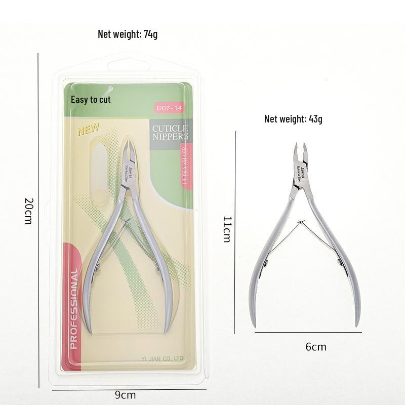 Easy Cut D07-14 Dead Skin Pliers: Stainless Steel Nail Scissors and Beginner-Friendly Sharp Nail Art Tools Set
