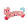 Toothbrush Holder, Wall-Mounted Cat Shape, with 3 Slots No-Drill Installation Organizer, Strong Adhesive Storage Rack for Bathroom