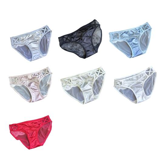 Damen Sexy Transparentes Netz-Unterwäsche Nahtlose Niedrig geschnittene Durchsichtige Slips Weiche Dehnbare Atmungsaktive Slips