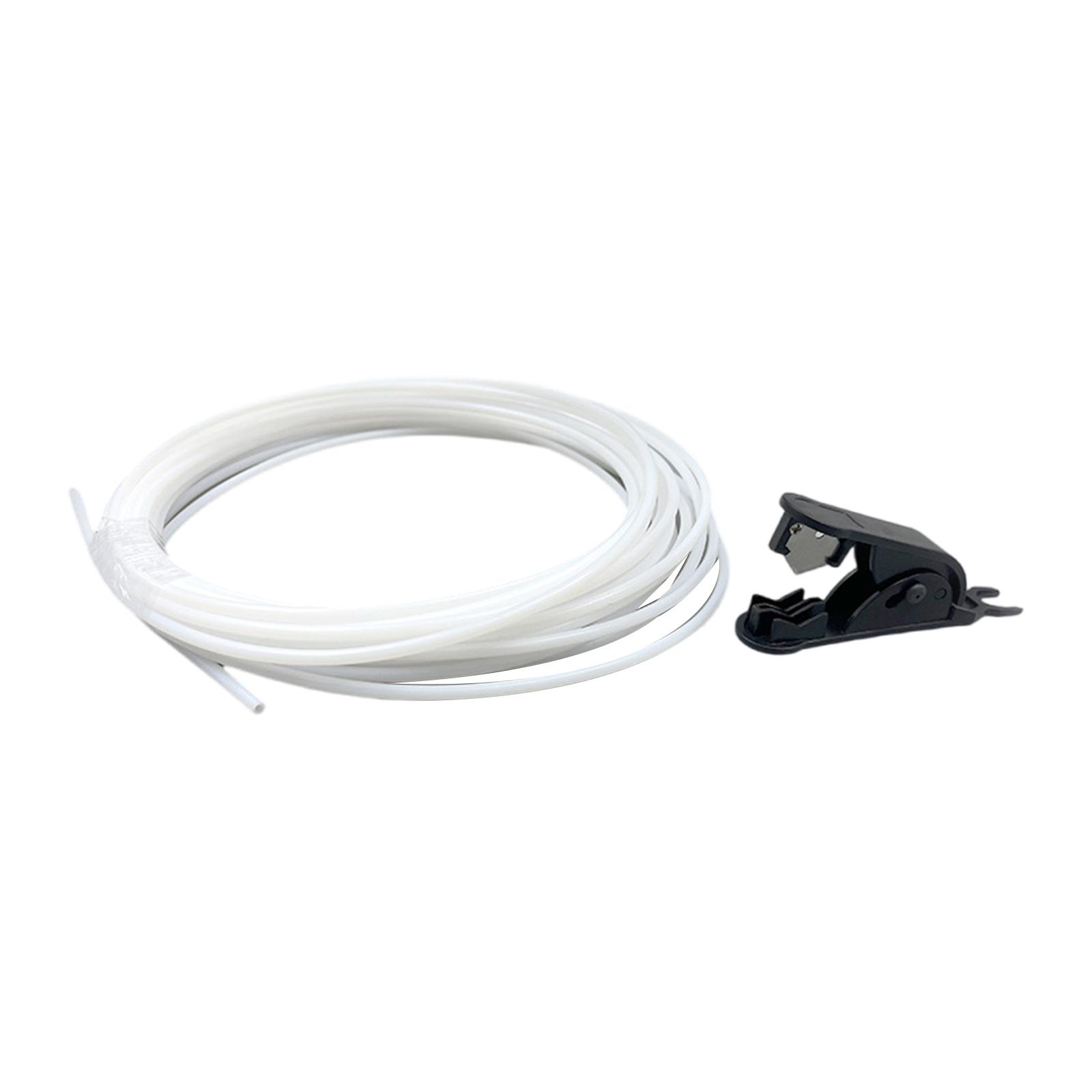 Flexible PTFE Tube 10m High Temperature Resistance Low Frictions For Lab P1P/P1S 3D Printer Extruders