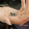 925 Sterling Silber Schmuck Vintage Natürlicher Jade Blume Fingerringe für Frauen Hochzeitsfeier Schmuck Für Mädchen Freundin Geschenk