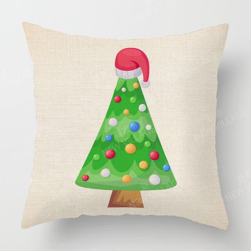 Decorative Cushion Home Living Room Decor Throw Pillow Cover xcm xcm xcm xcm plant winter Merry Christmas